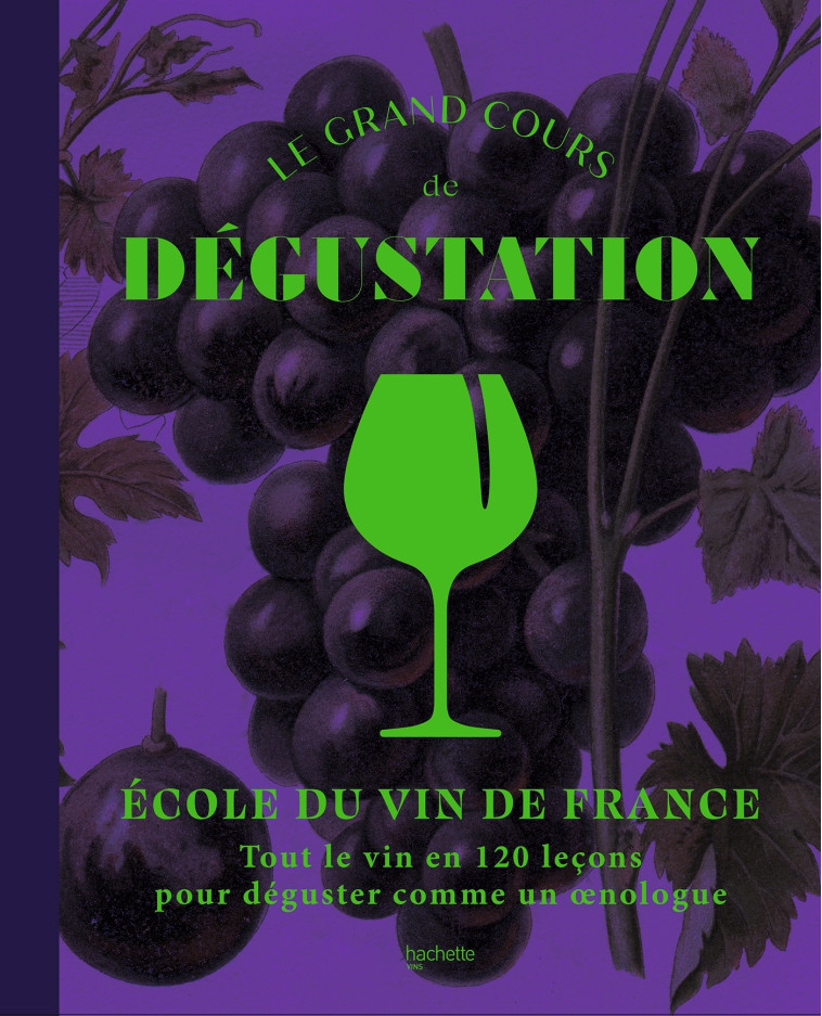 LE GRAND COURS DE DEGUSTATION - 100 LECONS POUR REALISER DES ACCORDS GOURMANDS COMME UN EXPERT - ECOLE DU VIN - HACHETTE PRAT