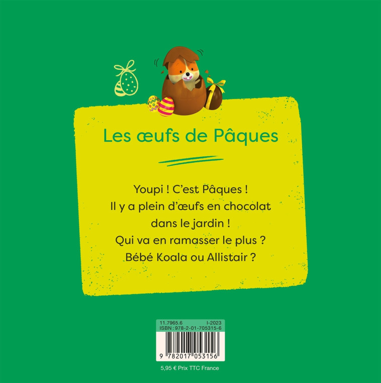 BEBE KOALA - LES OEUFS DE PAQUES - BERKANE/NESME - HACHETTE ENFANT