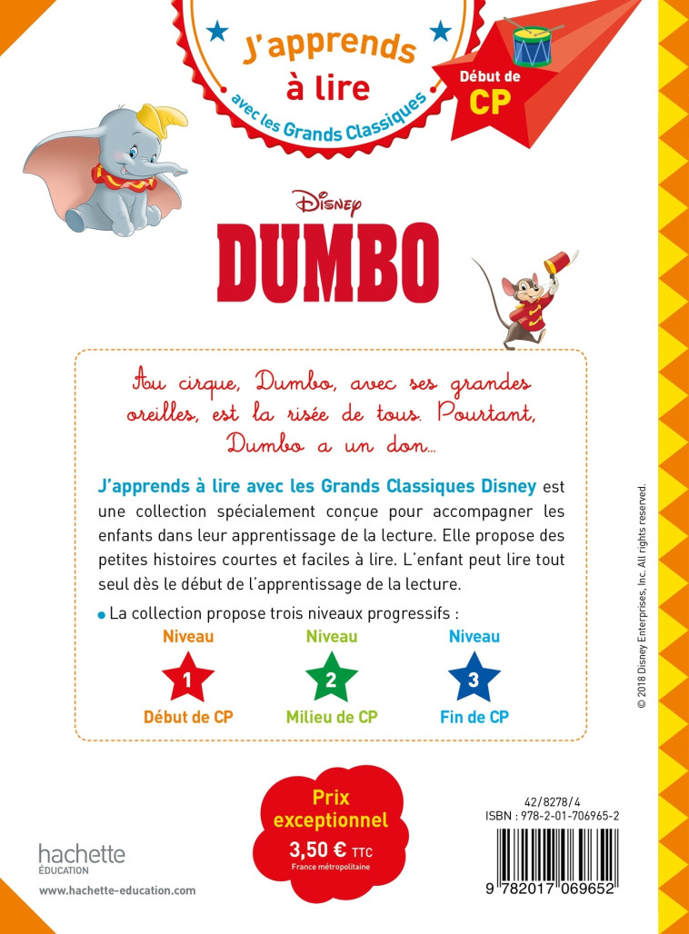 DUMBO CP NIVEAU 1 - ALBERTIN ISABELLE - HACHETTE EDUC