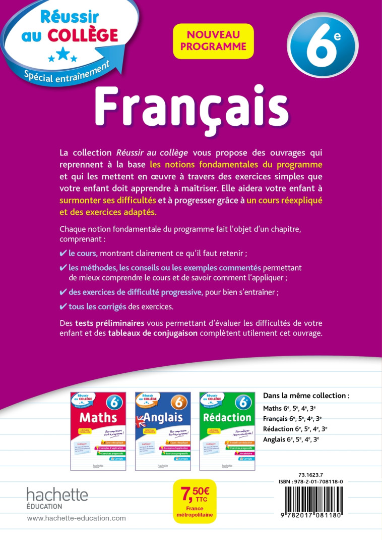 FRANCAIS 6E 2019 - LISLE ISABELLE - HACHETTE EDUC