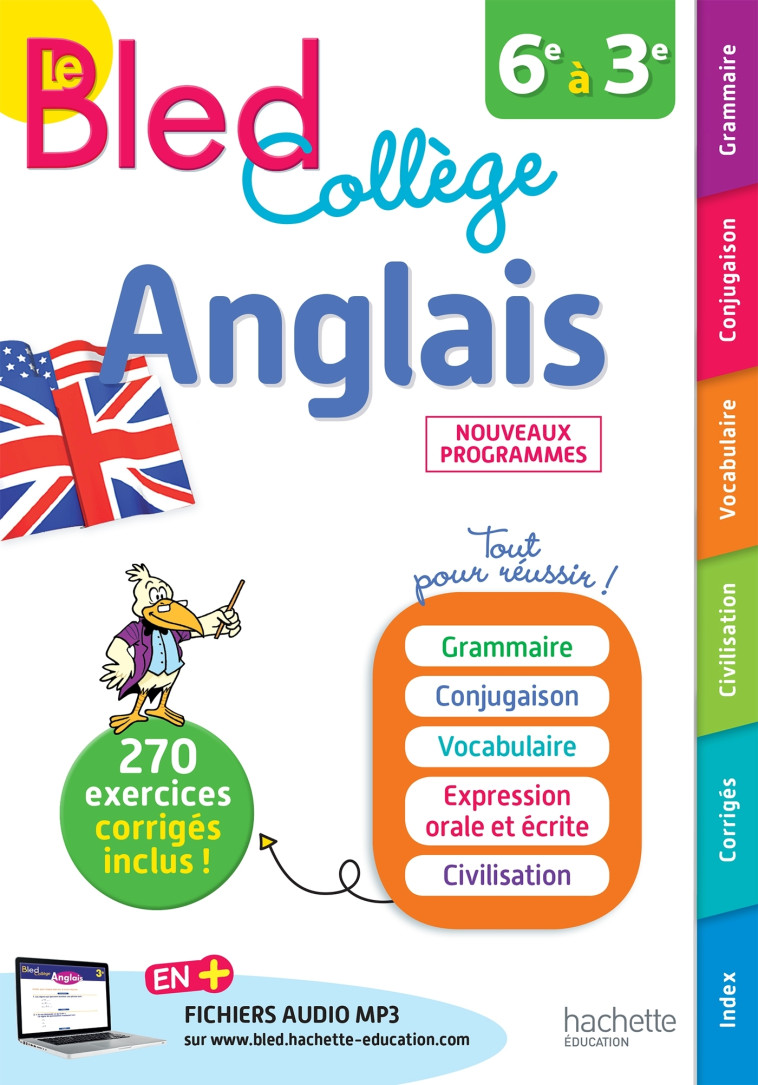 BLED ANGLAIS COLLEGE 6E A 3E - BONNET/SIMARD/POIRE - HACHETTE EDUC