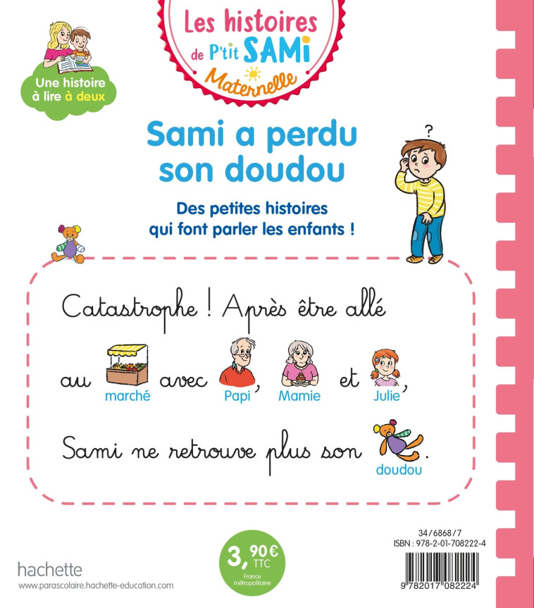 SAMI A PERDU SON DOUDOU - CLERY NINE - HACHETTE EDUC