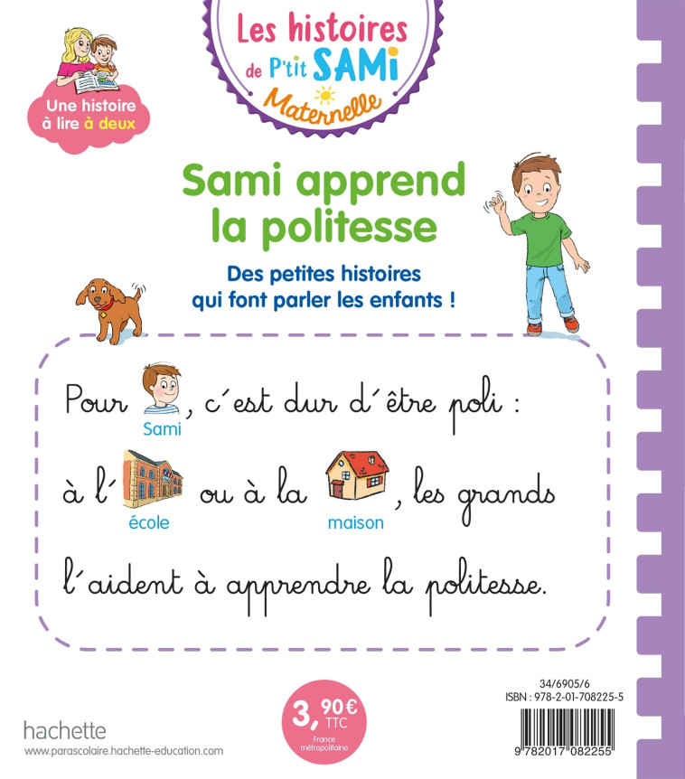 SAMI APPREND LA POLITESSE - CLERY NINE - HACHETTE EDUC