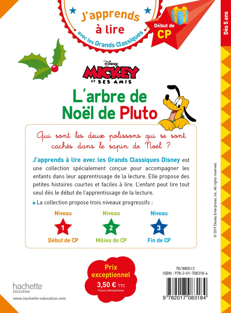 L'ARBRE DE NOEL DE PLUTO CP NIVEAU 1 - ALBERTIN ISABELLE - HACHETTE EDUC