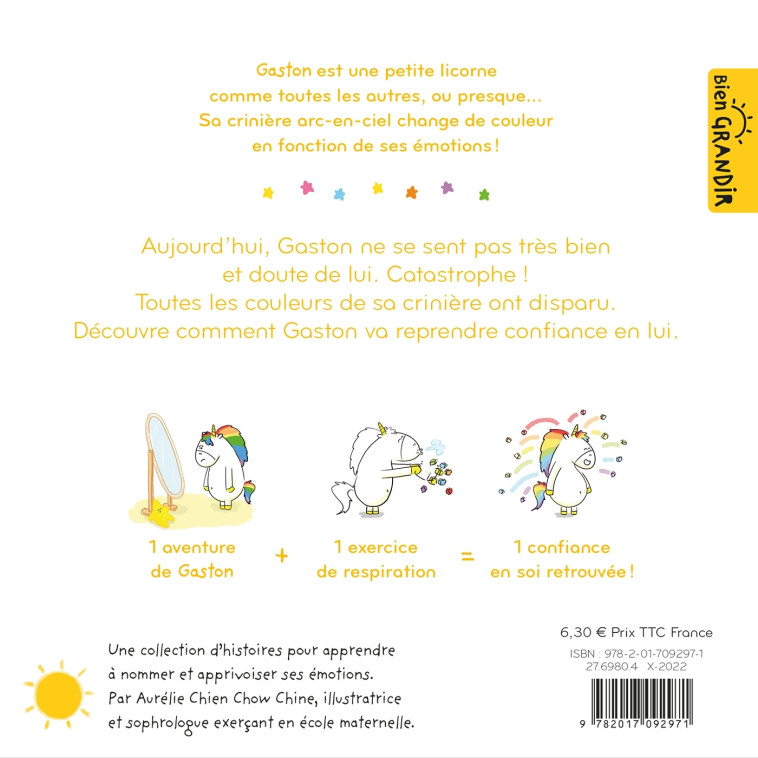 LES EMOTIONS DE GASTON - J'AI CONFIANCE EN MOI - CHIEN CHOW CHINE A. - HACHETTE ENFANT