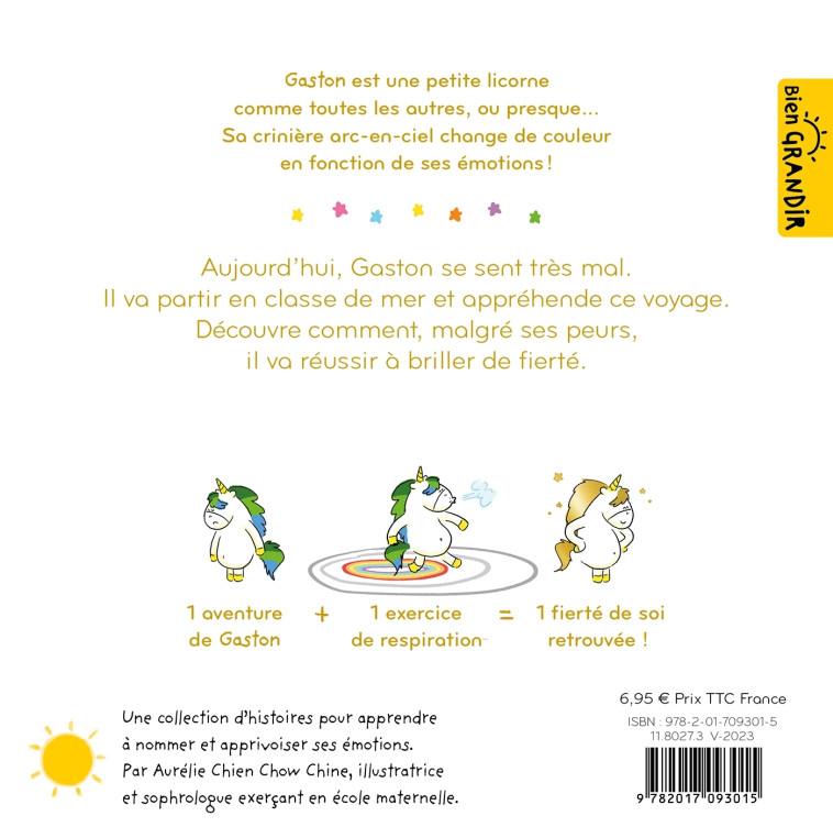 LES EMOTIONS DE GASTON - JE SUIS FIER - CHIEN CHOW CHINE A. - HACHETTE ENFANT