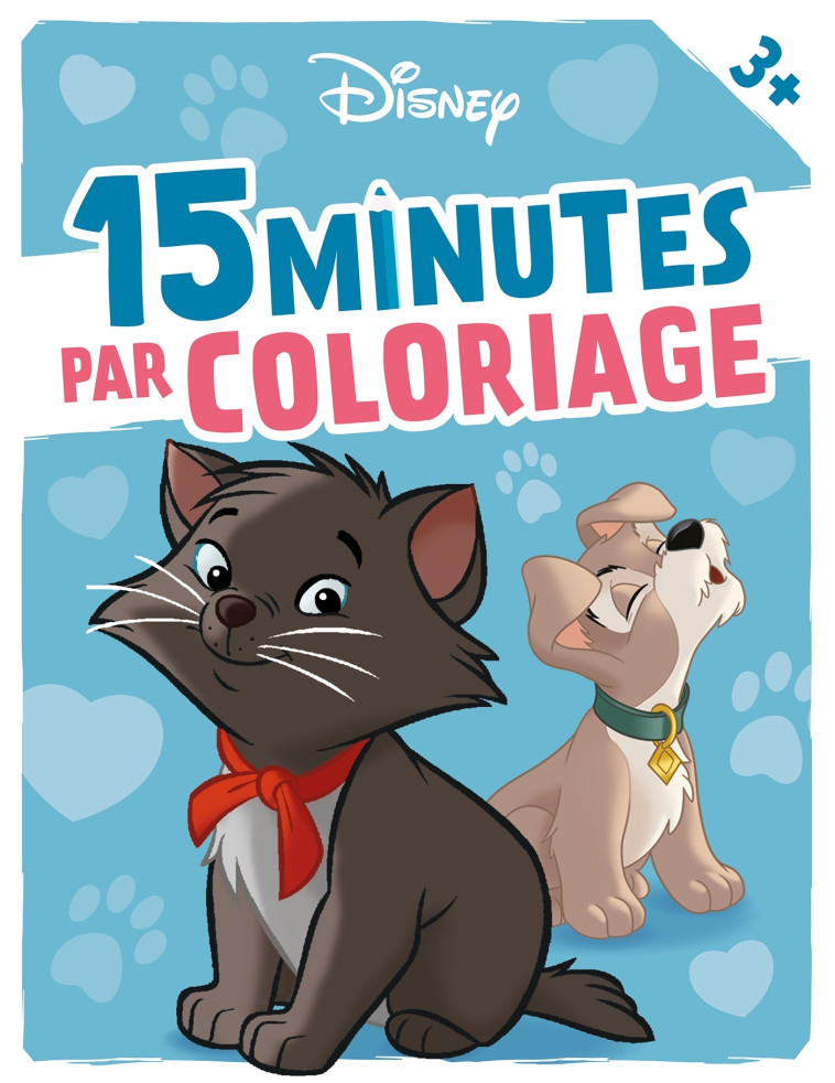 BEBES CHIENS ET CHATS 15 MINUTES PAR COLORIAGE - XXX - DISNEY HACHETTE