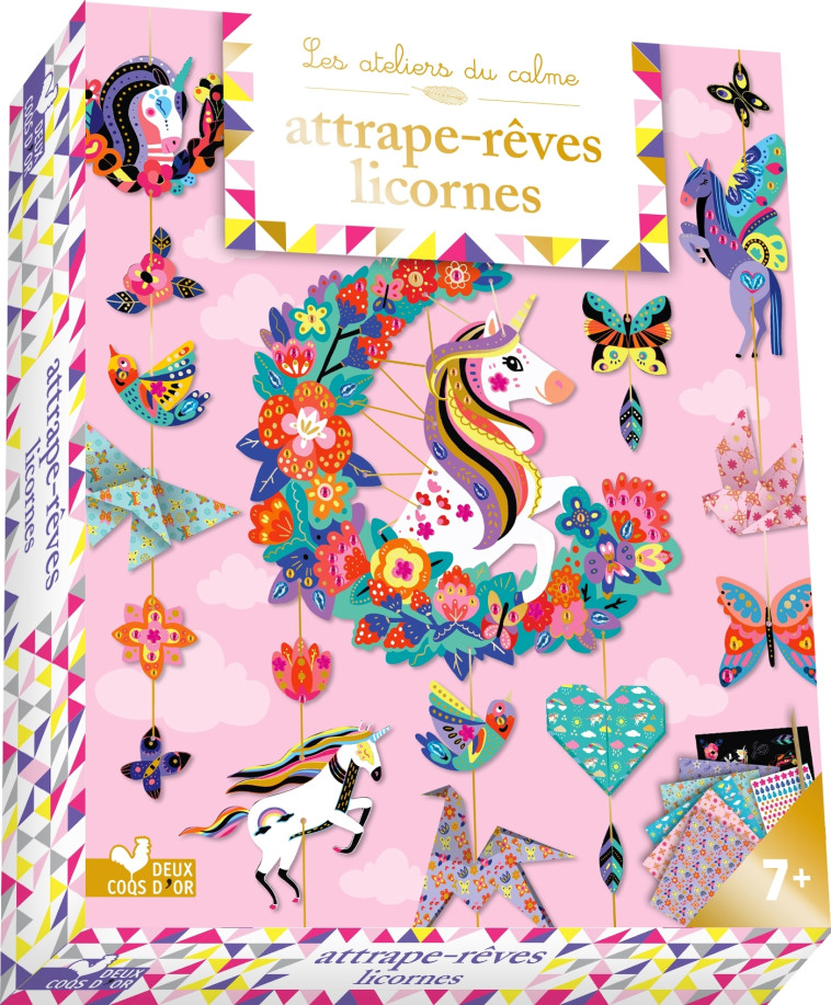 ATTRAPE-REVES LICORNES - COFFRET AVEC ACCESSOIRES - SILEO CINZIA - DEUX COQS D OR