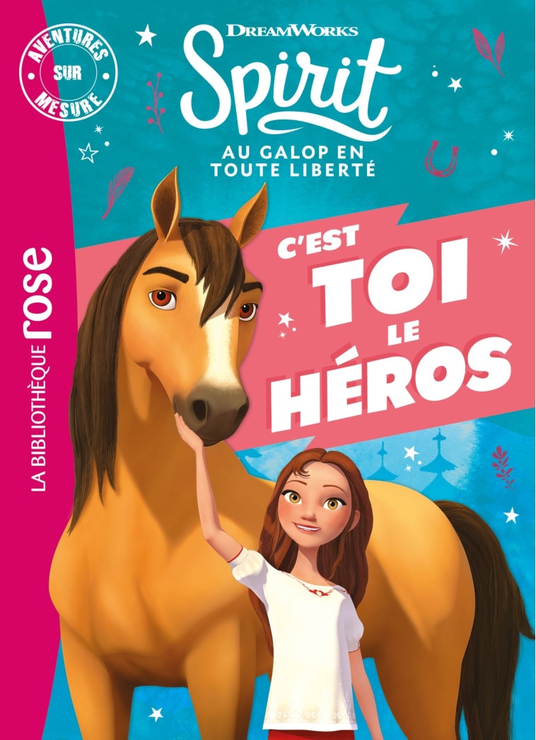 SPIRIT AU GALOP EN TOUTE LIBERTE C'EST TOI LE HEROS PRESENTOIR USBORNE - XXX - HACHETTE JEUN.