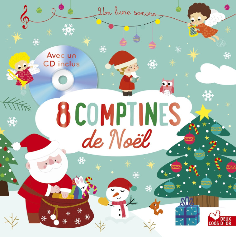 8 COMPTINES DE NOEL - AVEC UN CD AUDIO - XXX - DEUX COQS D OR