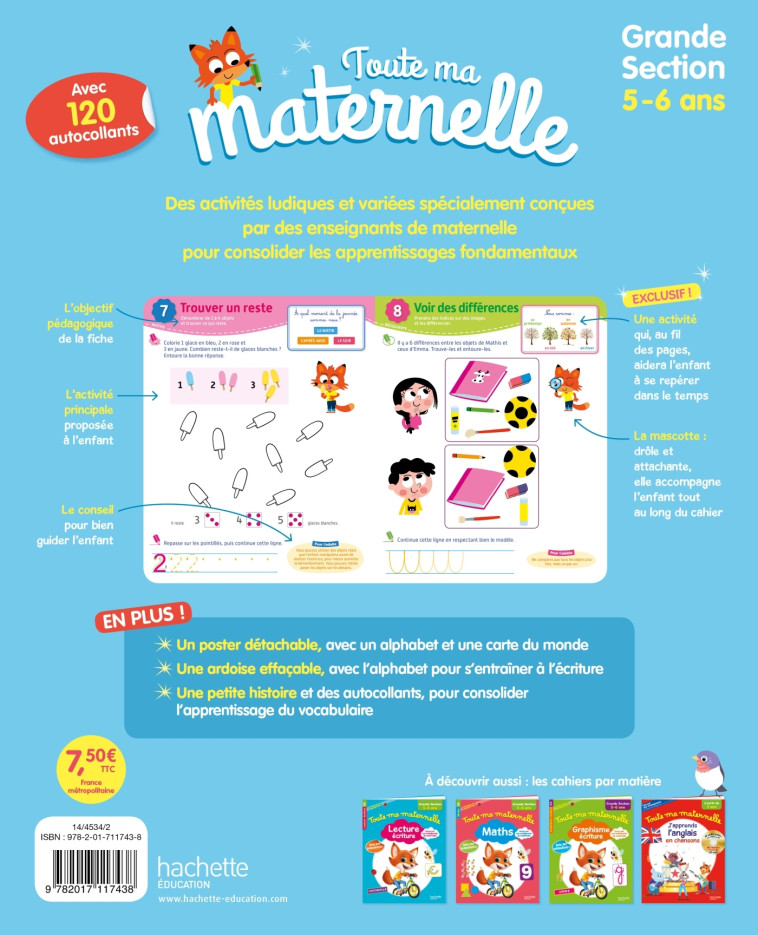 TOUTE MA MATERNELLE- GRANDE SECTION 5-6 ANS - BLANDINO GUY - HACHETTE EDUC