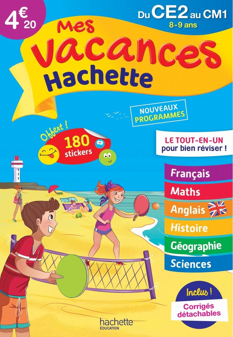 MES VACANCES HACHETTE DU CE2 AU CM1 2020 - SIMON/ROCARD/BERLION - HACHETTE EDUC