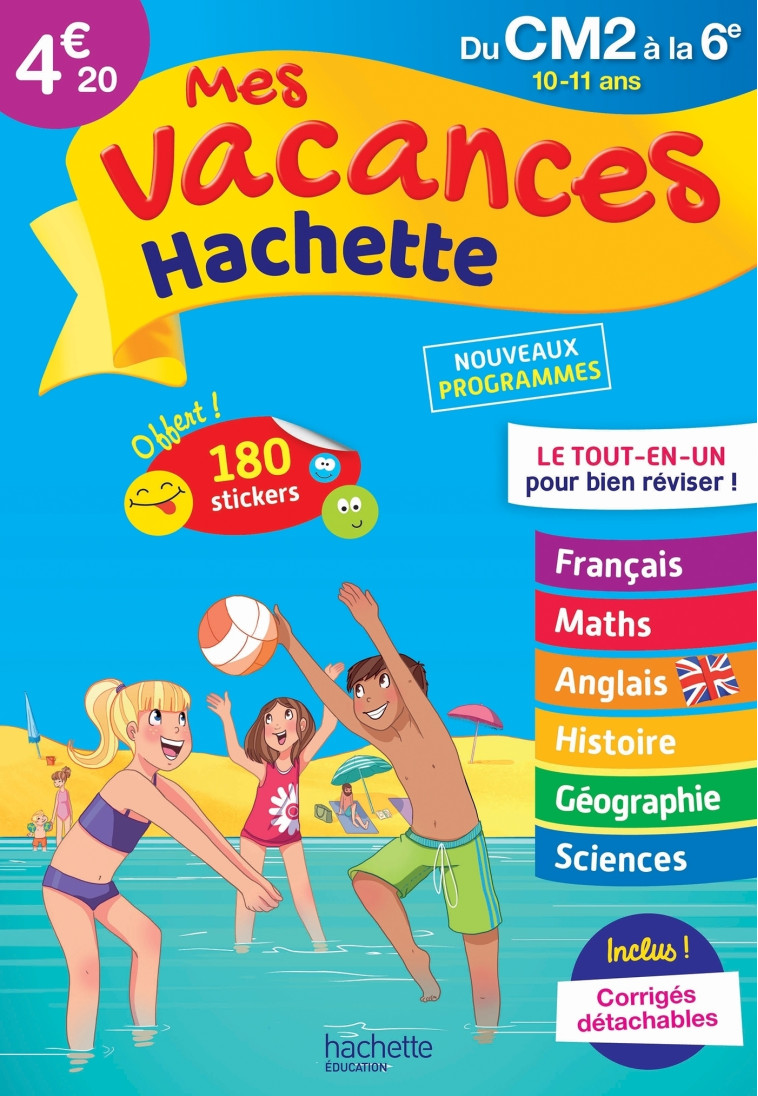 MES VACANCES HACHETTE CM2/6E - SIMON/ROCARD/BERLION - HACHETTE EDUC