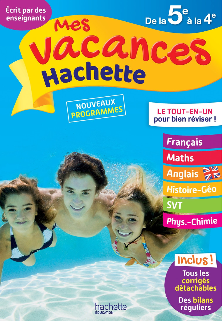 MES VACANCES HACHETTE 5E/4E - REYNAUD/GORILLOT - HACHETTE EDUC