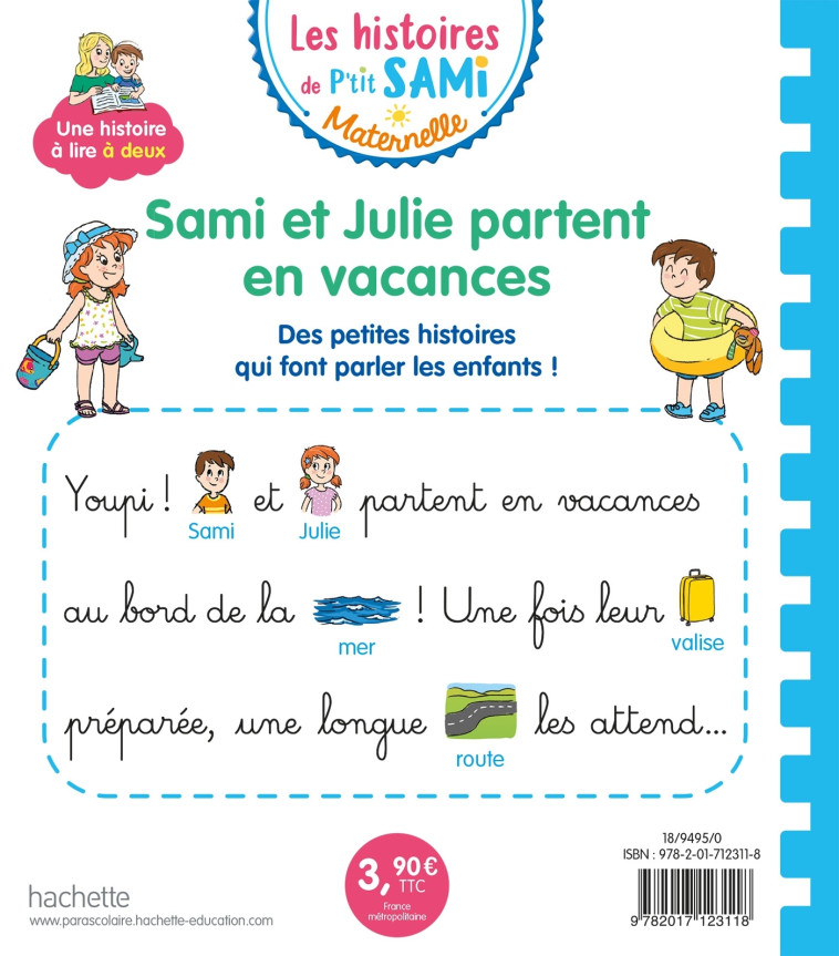 SAMI ET JULIE PARTENT EN VACANCES PANNEAU EVEIL ETAGERE E - CLERY/THERAULAZ - HACHETTE EDUC