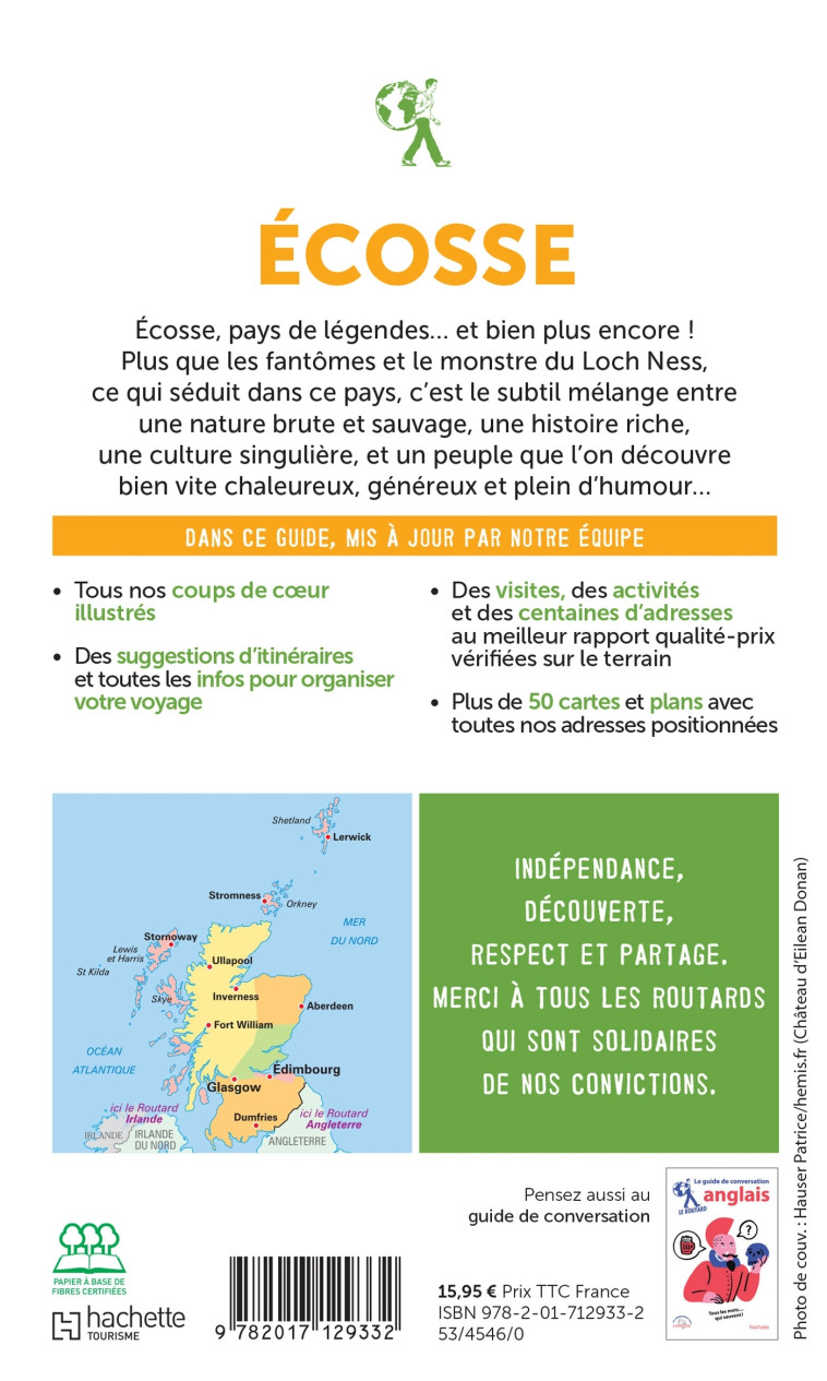 GUIDE DU ROUTARD ECOSSE 2022/23 - XXX - HACHETTE TOURI