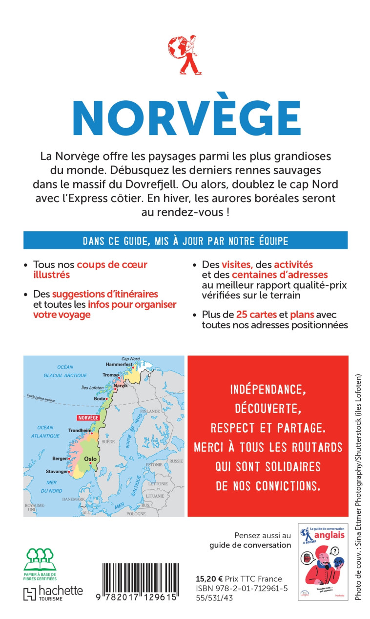 GUIDE DU ROUTARD NORVEGE 2022/23 - XXX - HACHETTE TOURI