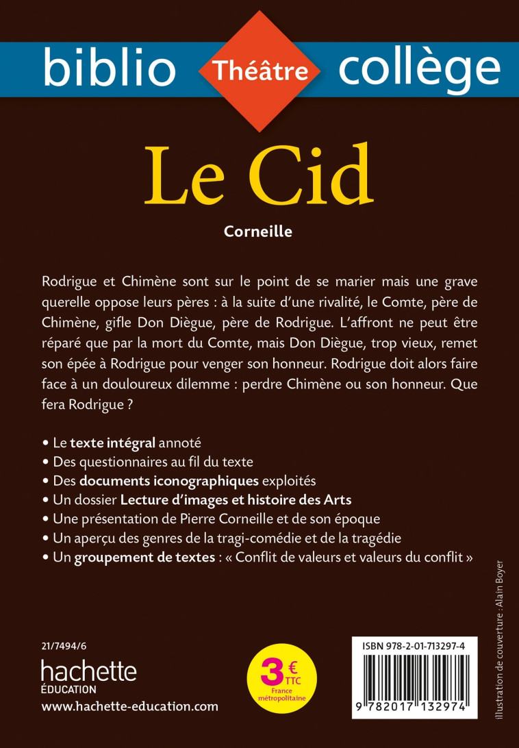 LE CID  ED 2021 - CORNEILLE - HACHETTE EDUC