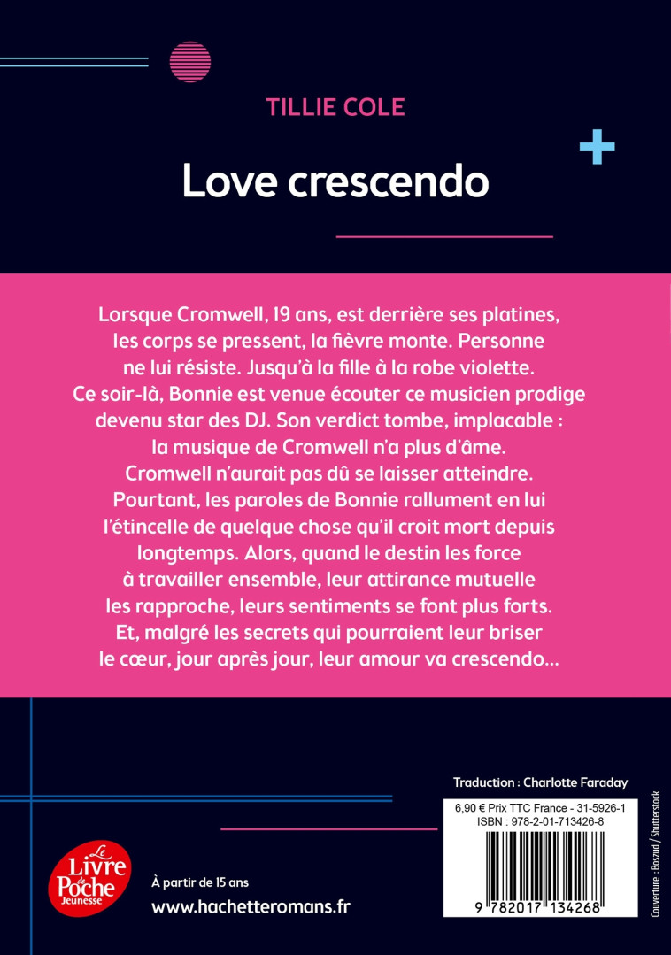 LOVE CRESCENDO - COLE TILLIE - POCHE JEUNESSE