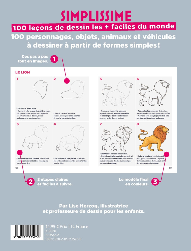 SIMPLISSIME 100 LECONS DE DESSIN LES + FACILES DU MONDE - HERZOG LISE - HACHETTE ENFANT