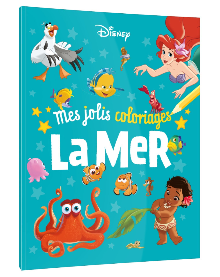 MES JOLIS COLORIAGES DISNEY LA MER - XXX - DISNEY HACHETTE