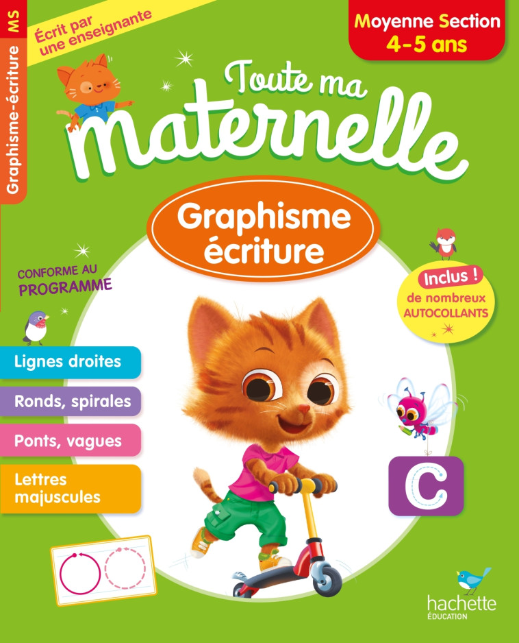 GRAPHISME ECRITURE MOYENNE SECTION 4-5 ANS ED 2022 - PRINCE CHRISTELLE - HACHETTE EDUC