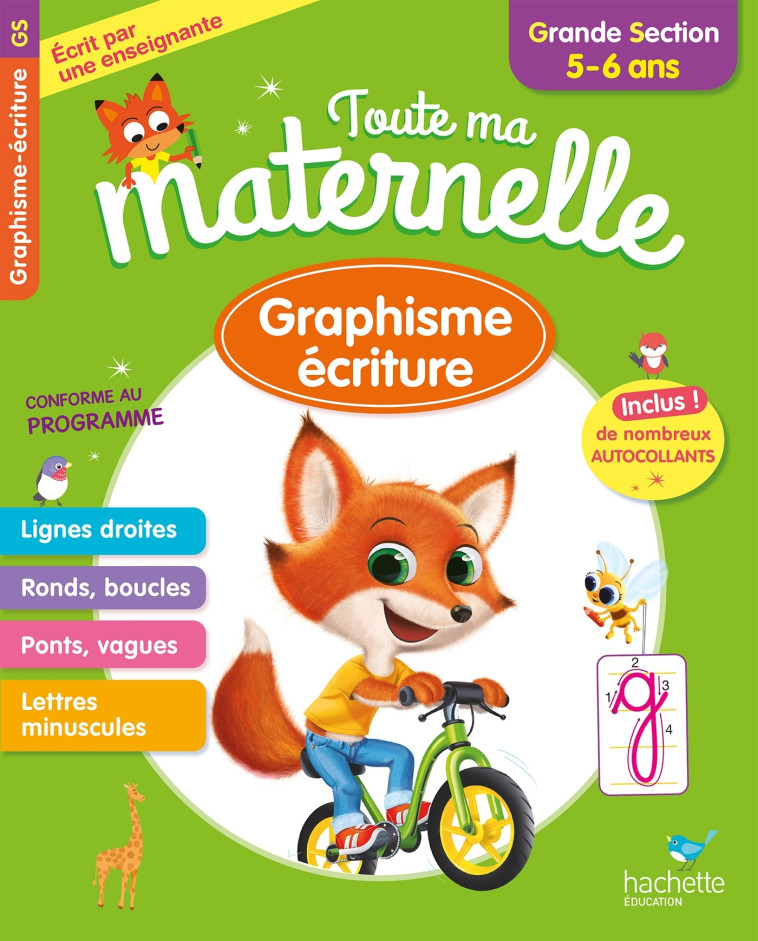 GRAPHISME ECRITURE GRANDE SECTION 5-6 ANS ED 2022 - PRINCE CHRISTELLE - HACHETTE EDUC