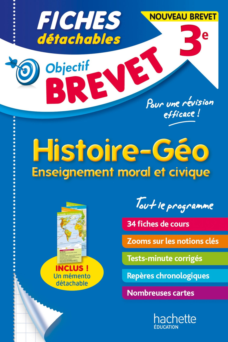 HISTOIRE GEO EMC 3E FICHES 2021 - BASNIER RICHARD - HACHETTE EDUC