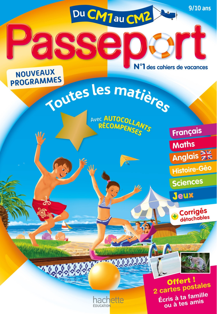 PASSEPORT DU CM1 AU CM2 (9-10 ANS) - BARTHOMEUF/CHANTEUX - HACHETTE EDUC