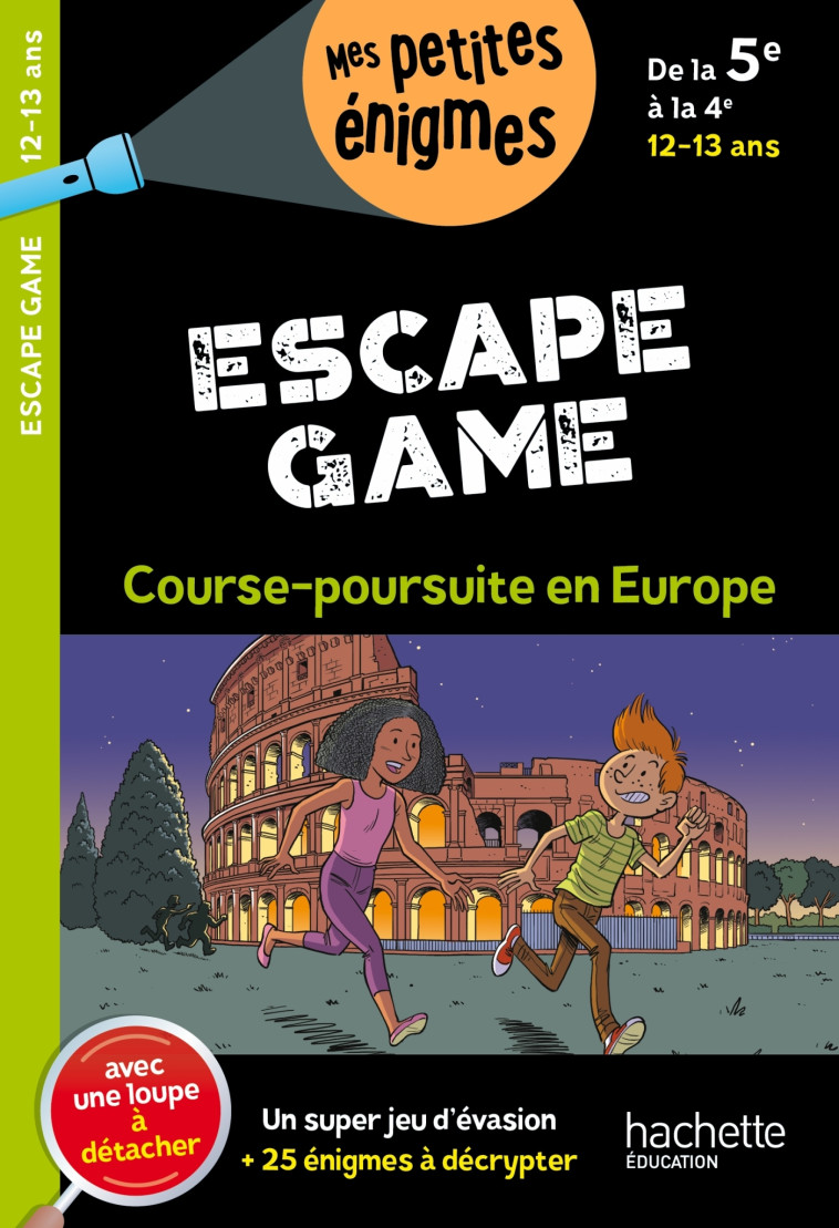 ESCAPE GAME DE LA 5E A LA 4E COURSE POURSUITE EN EUROPE - LEBRUN SANDRA - HACHETTE EDUC