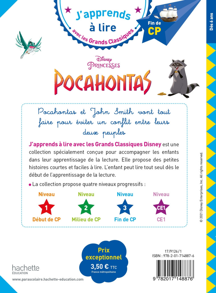 POCAHONTAS, CP NIVEAU 3 - ALBERTIN/GEFFROY - HACHETTE EDUC