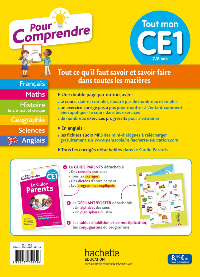 POUR COMPRENDRE TOUT MON CE1 2021 - BEAU/BODEAU/DIENY - HACHETTE EDUC