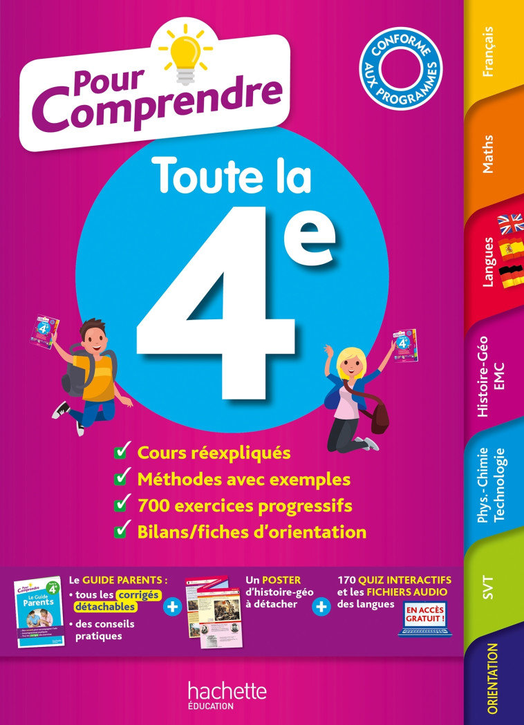 POUR COMPRENDRE TOUTE LA 4E 2021 - LISLE/OTTEVAERE/RIEU - HACHETTE EDUC