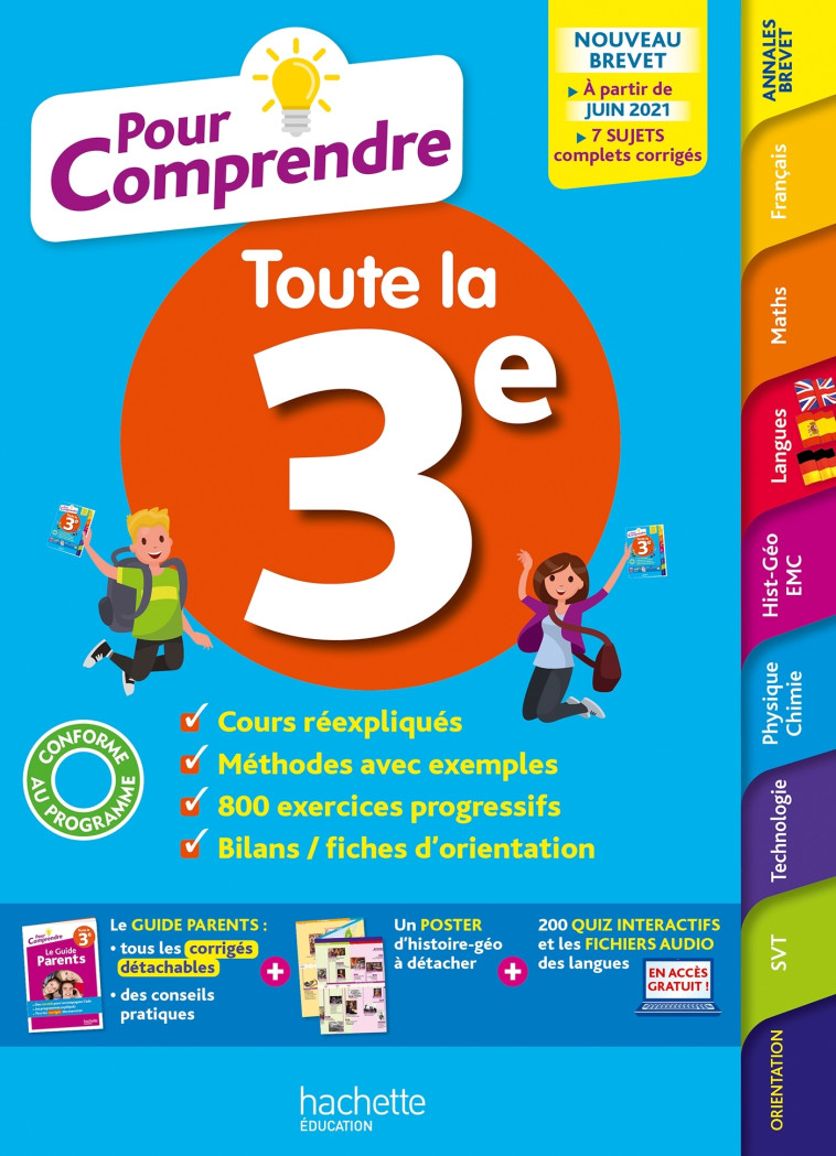 POUR COMPRENDRE TOUTE LA 3E 2021 - LISLE/JACQUEROUD - HACHETTE EDUC