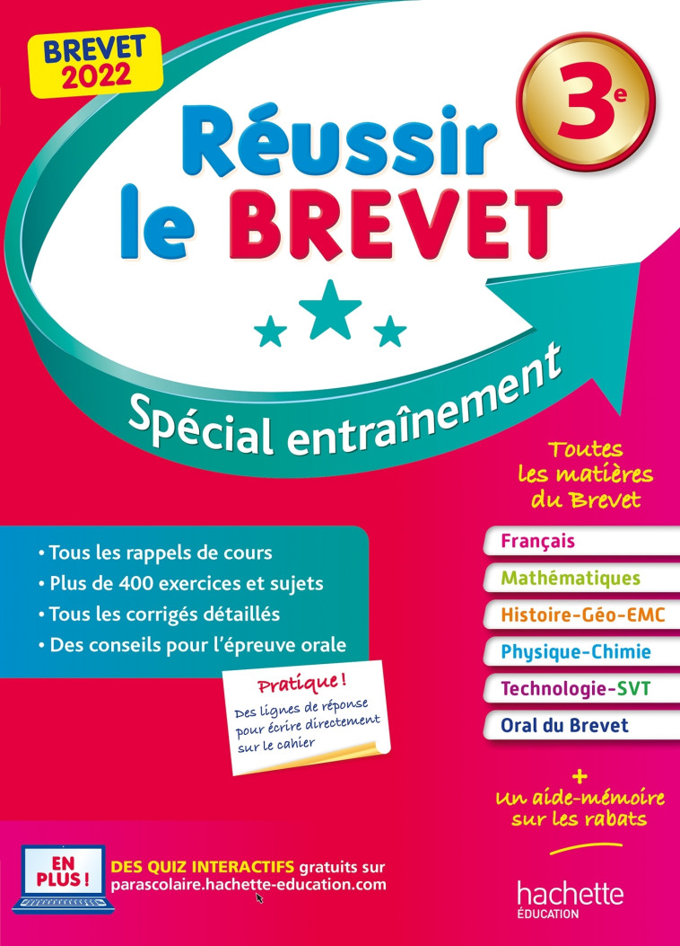 REUSSIR LE BREVET 2022 - LISLE/ROUSSEAU - HACHETTE EDUC