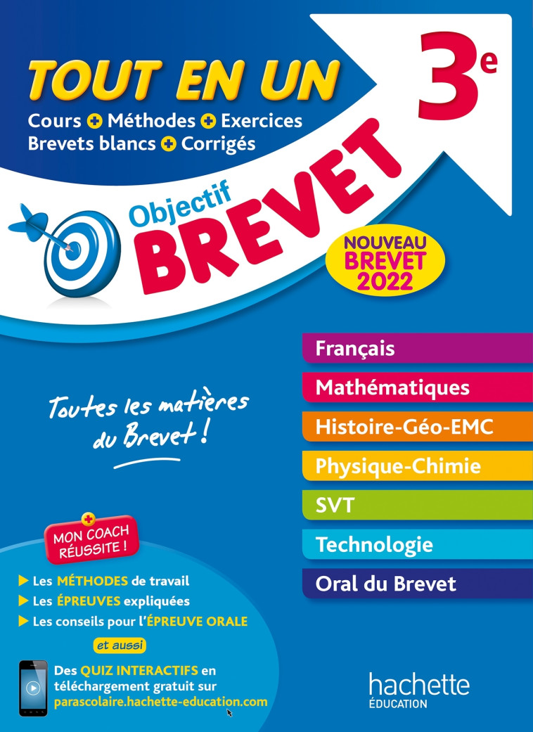 OBJECTIF BREVET TOUT-EN-UN 2022 - ROUSSEAU/LISLE - HACHETTE EDUC