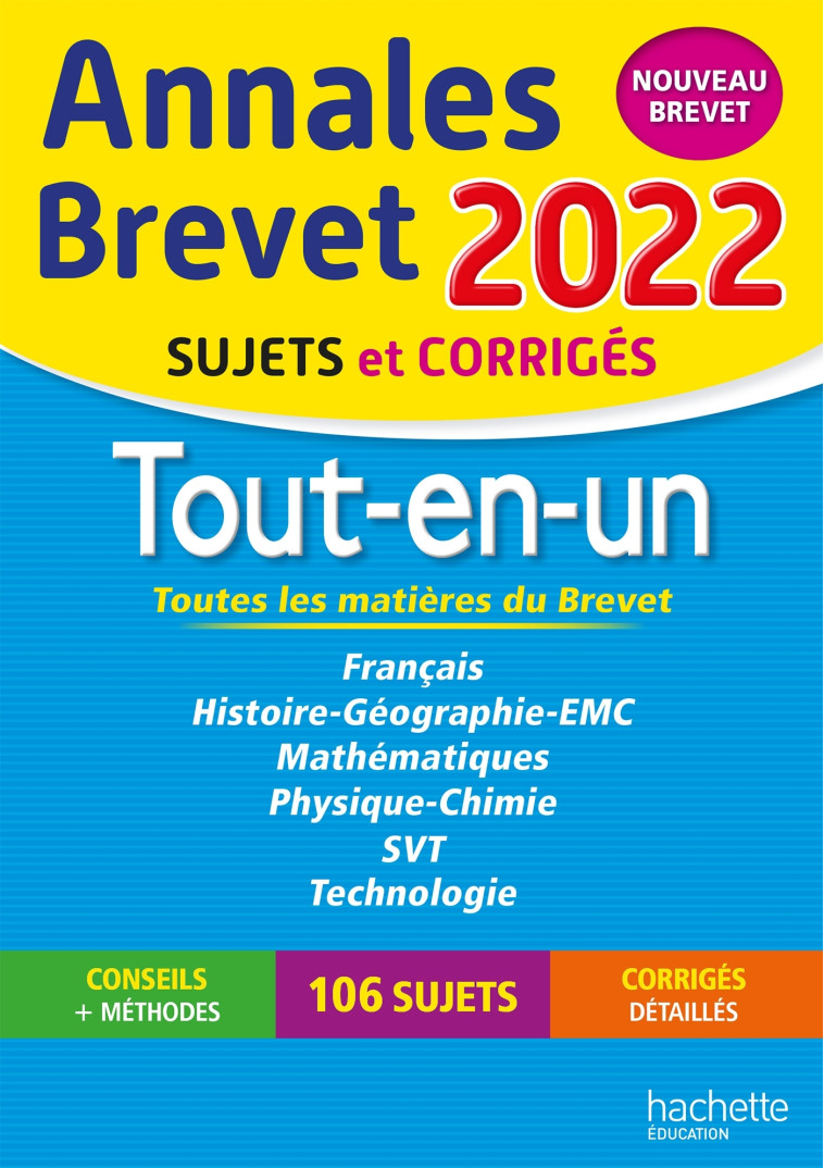 ANNALES BREVET 2022 TOUT-EN-UN - REAUTE/LASKAR/SAISSE - HACHETTE EDUC