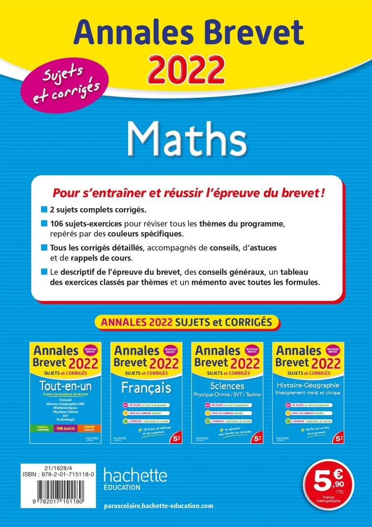 MATHS 3E 2022 - ROUSSEAU PHILIPPE - HACHETTE EDUC