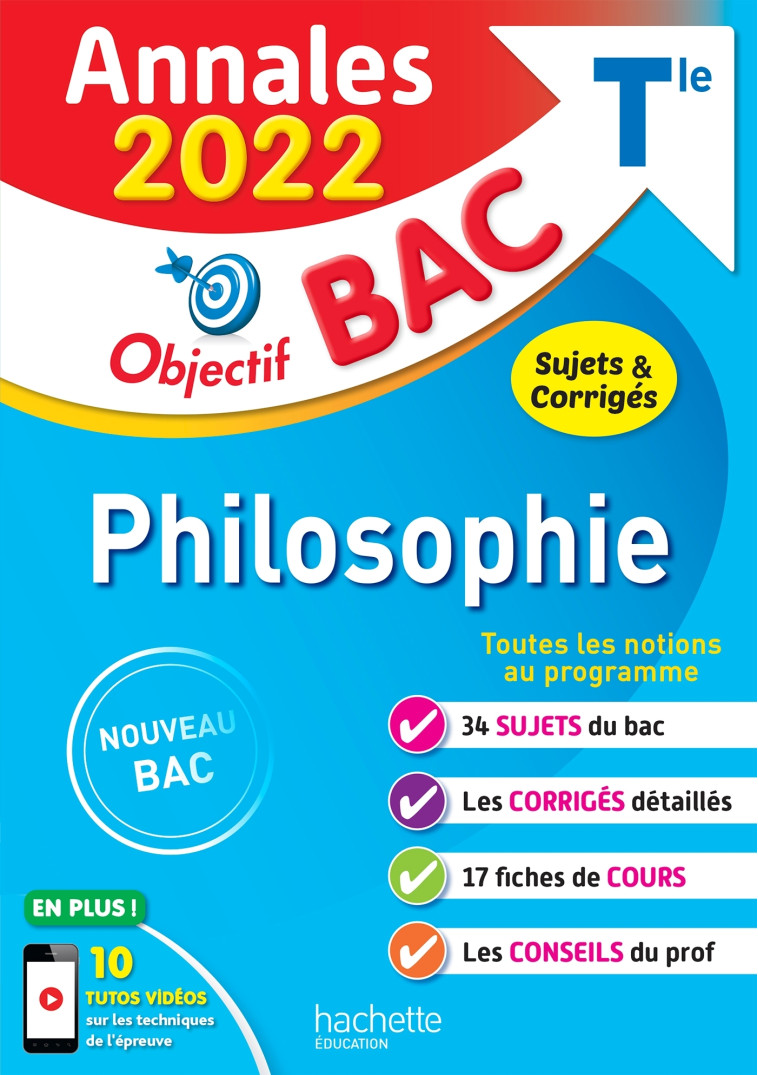 PHILOSOPHIE TLE ANNALES 2022 - DURAND/NIEUVIARTS - HACHETTE EDUC