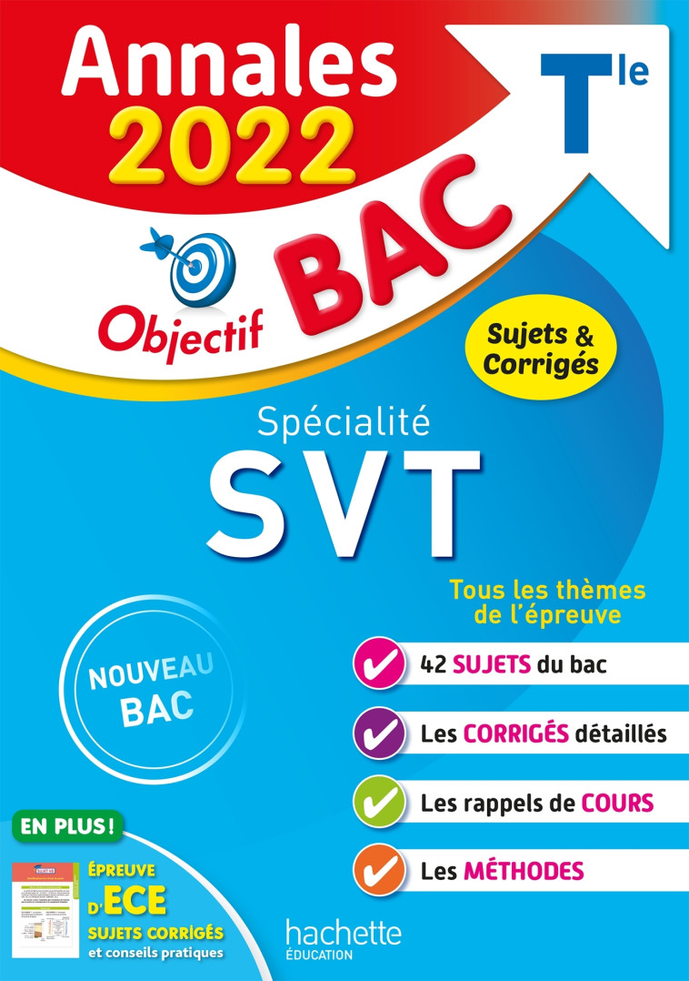 SPECIALITE SVT TLE ANNALES 2022 - DELGUEL/FABIEN - HACHETTE EDUC