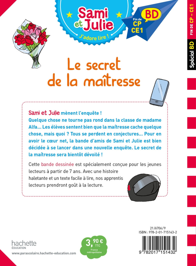 LE SECRET DE LA MAITRESSE BD FIN CP CE1 - BONTE/LEBRUN - HACHETTE EDUC