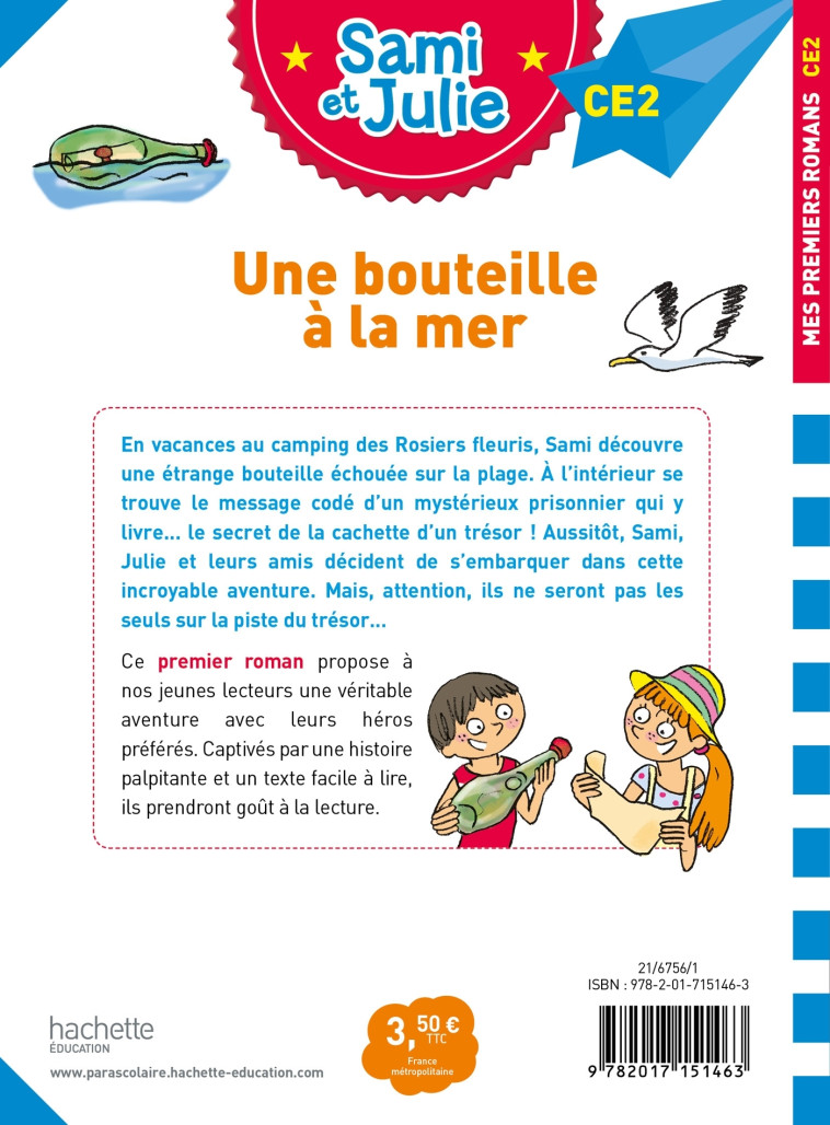 UNE BOUTEILLE A LA MER CE2 - BONTE/MASSONAUD - HACHETTE EDUC