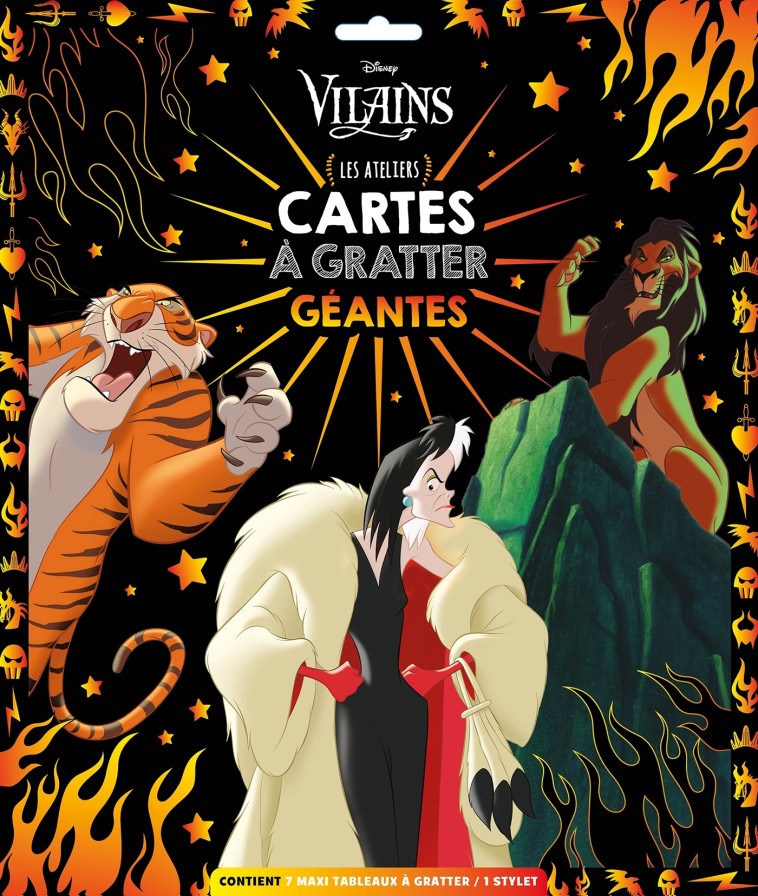 CARTES A GRATTER GEANTES DISNEY VILAINS - XXX - DISNEY HACHETTE