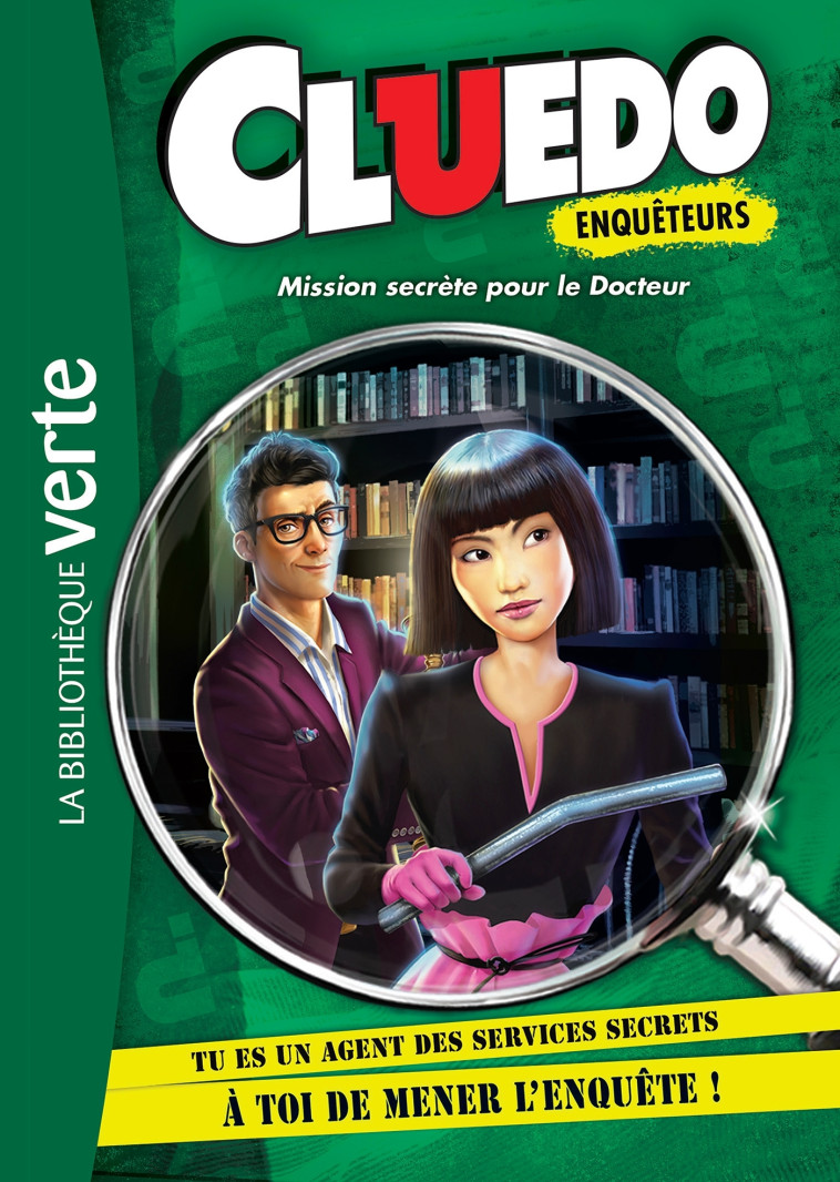 CLUEDO ENQUETEURS T03 MISSION SECRETE POUR LE DOCTEUR - HASBRO - HACHETTE JEUN.