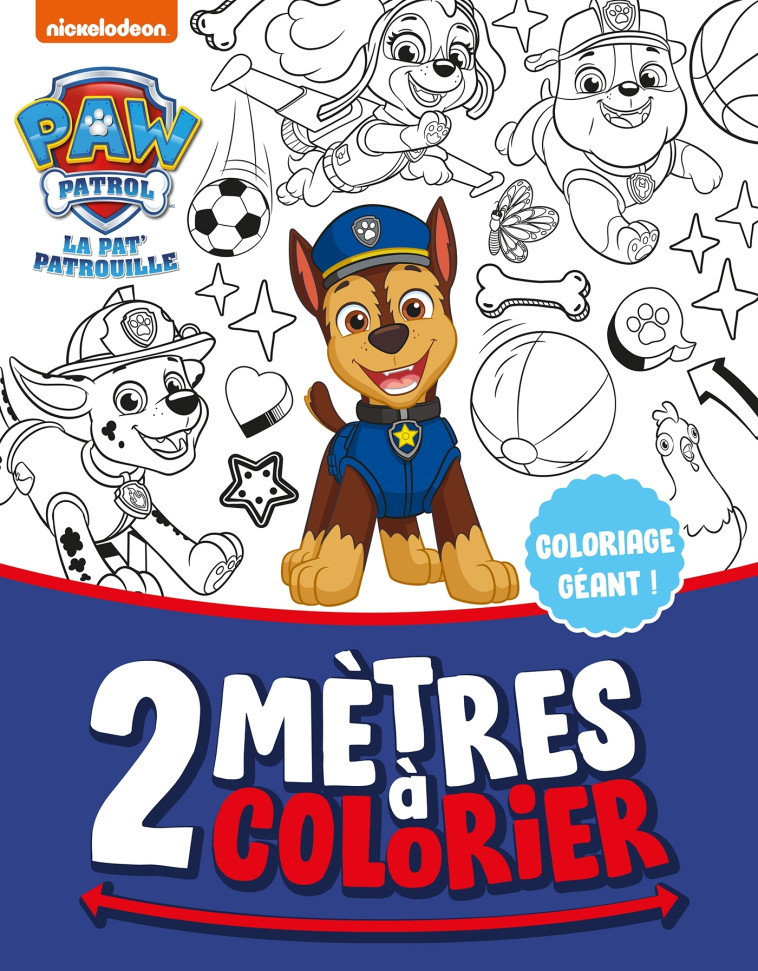 LA PAT' PATROUILLE - 2 METRES A COLORIER - XXX - HACHETTE JEUN.