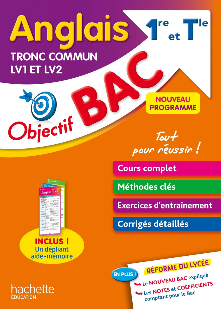 ANGLAIS LV1 ET LV2 TRONC COMMUN 1RE ET TLE - FONTAINE KARINE - HACHETTE EDUC