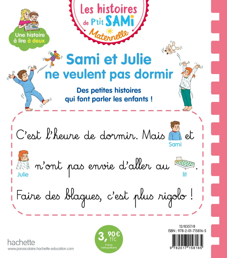 SAMI ET JULIE NE VEULENT PAS DORMIR - FALLOT/BOYER - HACHETTE EDUC