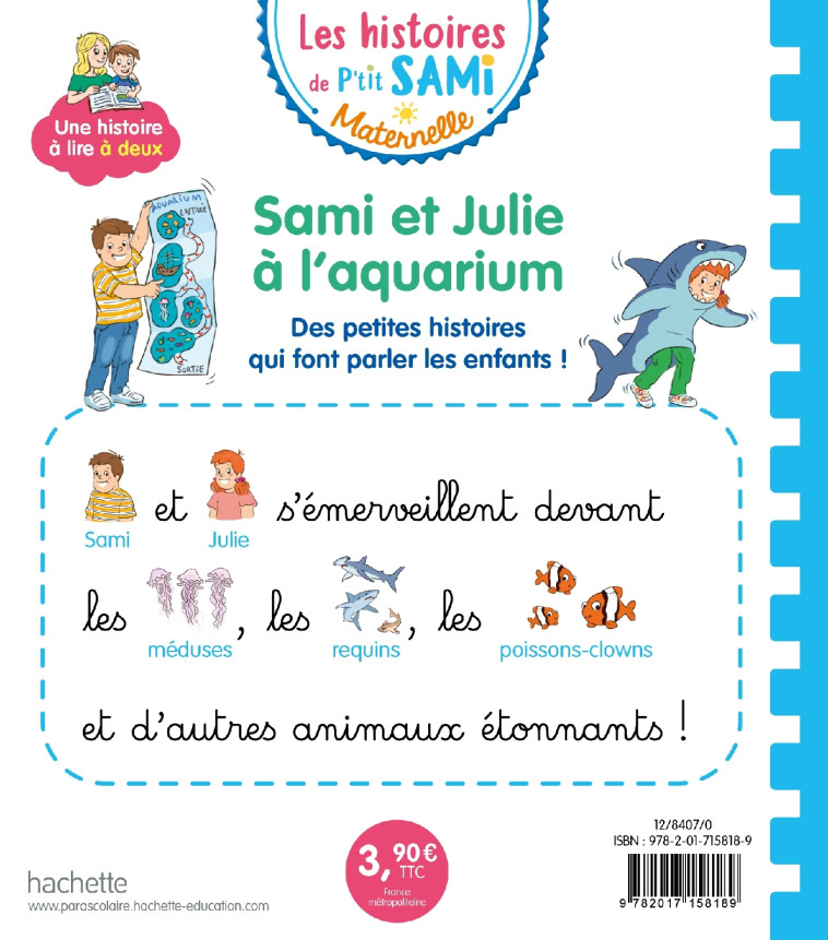 SAMI ET JULIE A L'AQUARIUM - DE MULLENHEIM/BOYER - HACHETTE EDUC