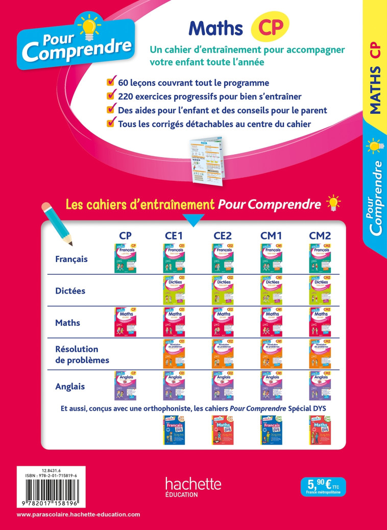 POUR COMPRENDRE MATHS CP - BLANC/BRAMAND/VARGAS - HACHETTE EDUC