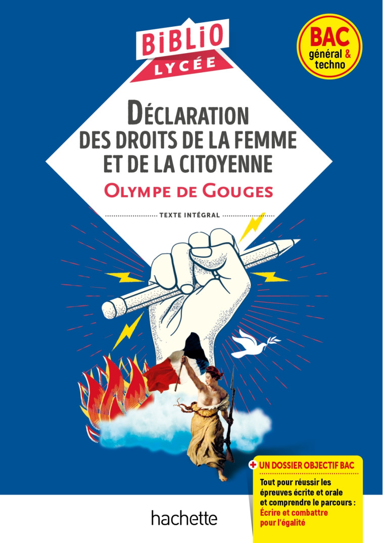 DECLARATION DES DROITS DE LA FEMME ET DE LA CITOYENNE ED 2022 - GOUGES OLYMPE - HACHETTE EDUC